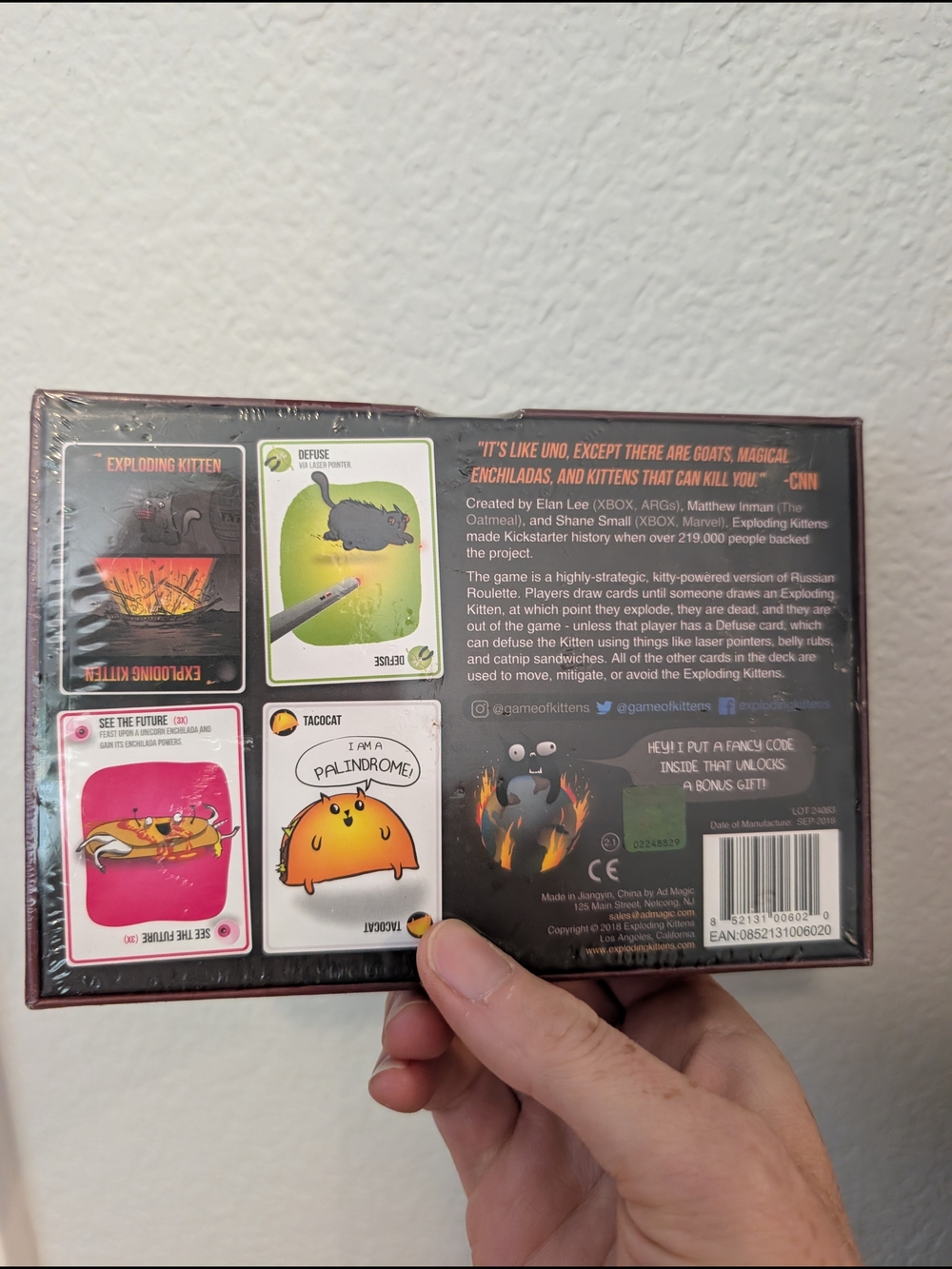 Exploding Kittens Card Game - Red Box - Picture 3 of 3
